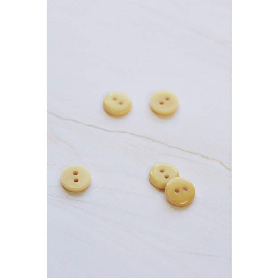2-hole Corozo Button 11 mm - Blonde Yellow