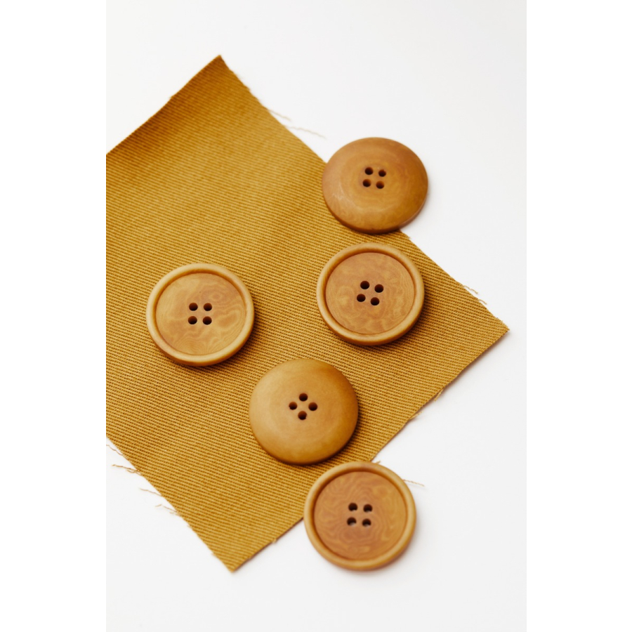 Blaze Corozo Button 28 mm - Dry Mustard