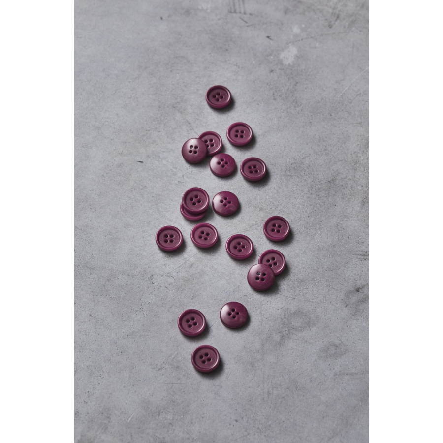 Dish Corozo Button 15 mm-Cherry