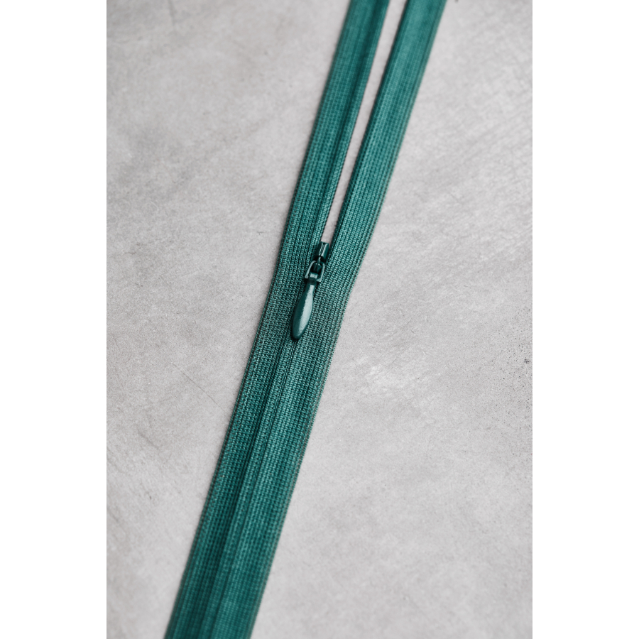 meetMILK invisible zipper, 60 cm - Emerald
