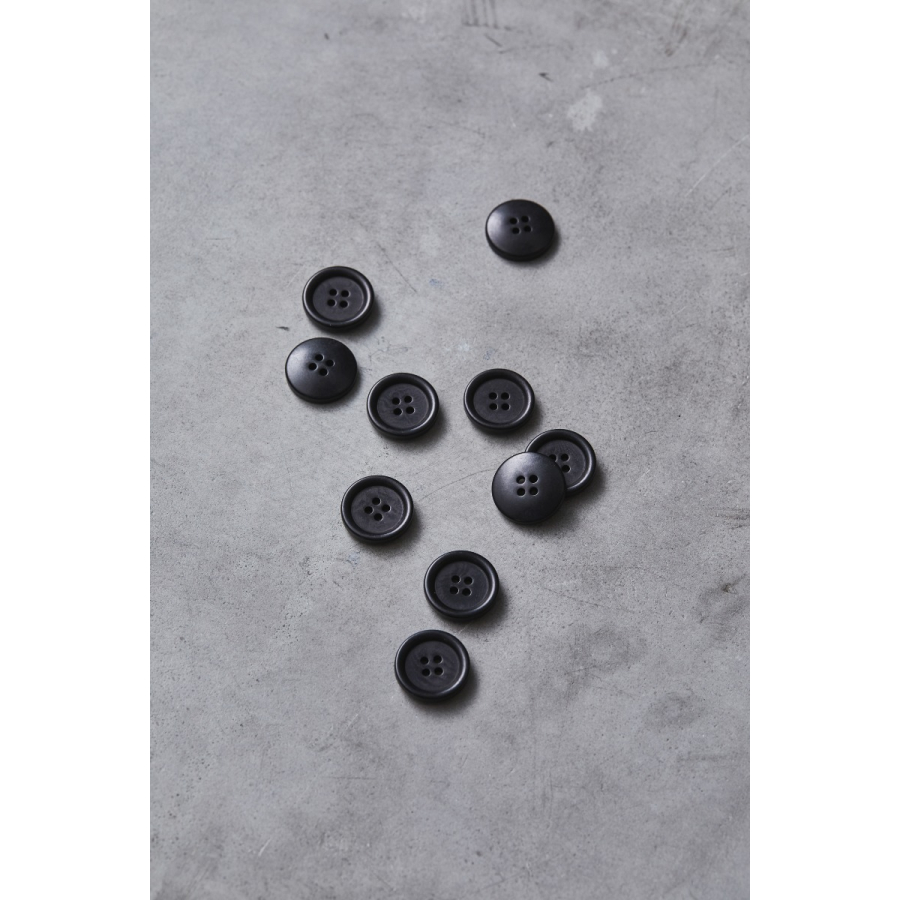 Dish Corozo Button 20 mm - Black