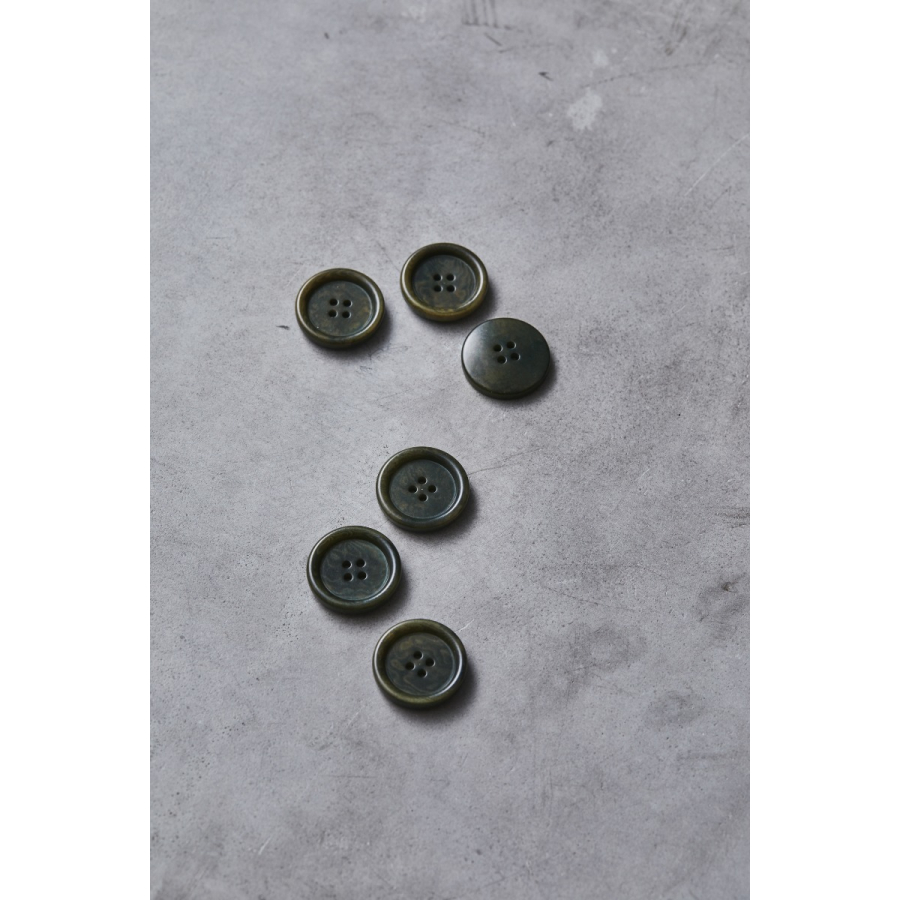 Dish Corozo Button 25 mm - Khaki