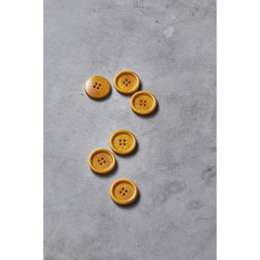 Dish Corozo Button 25 mm - Amber