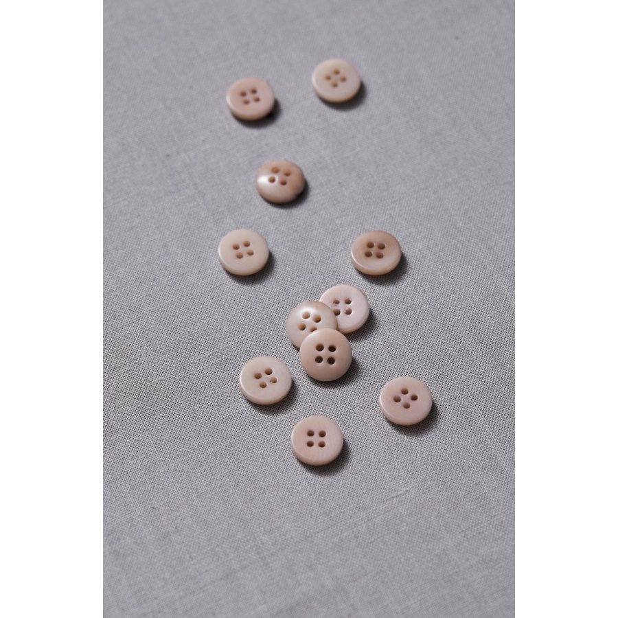 Plain Corozo Button 11 mm - Warm Sand