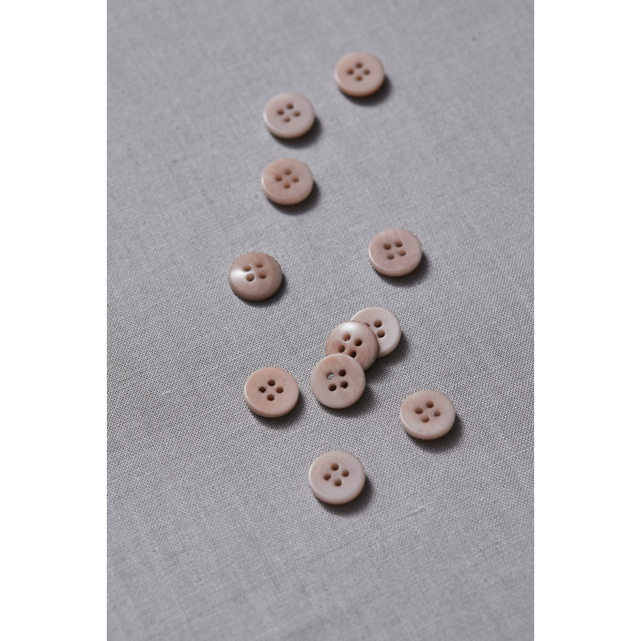 Plain Corozo Button 11 mm - Powder Pink