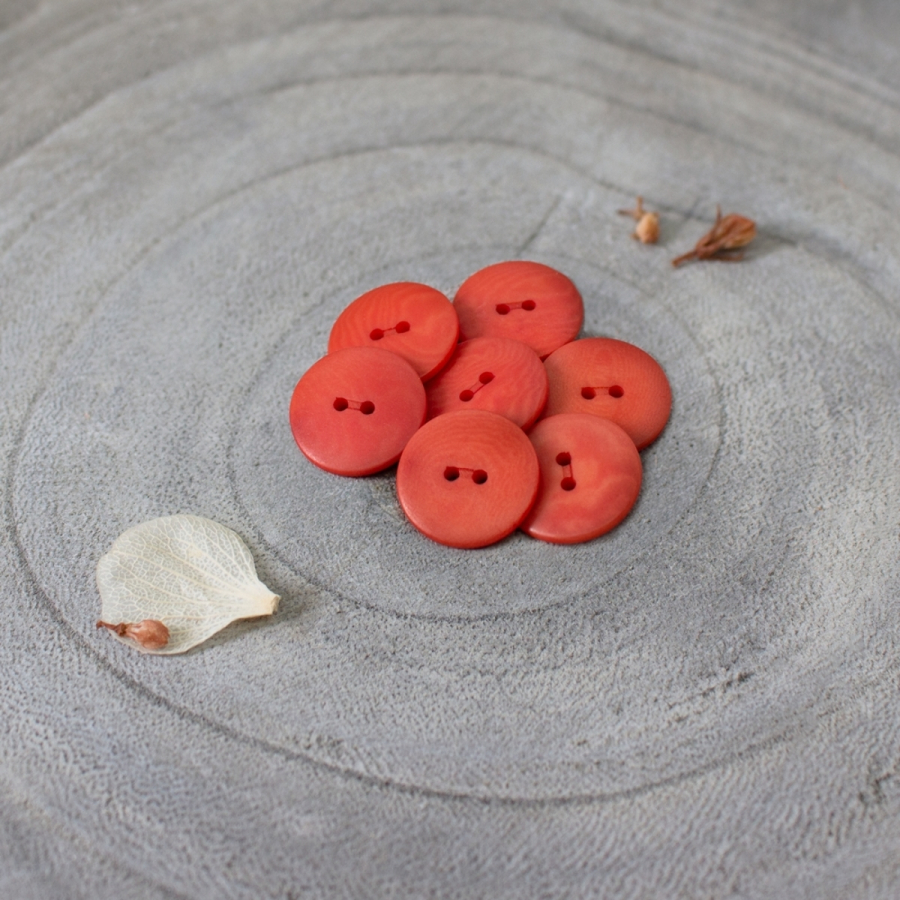 Palm Buttons, 15 mm - Tangerine