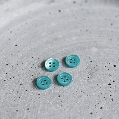 Button 1001, Turquoise - 12 mm
