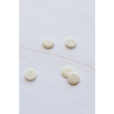 2-hole Corozo Button 11 mm - Creamy White