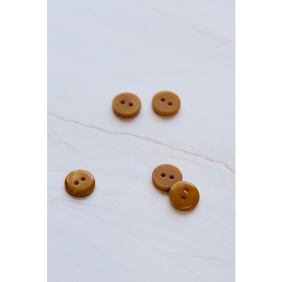 2-hole Corozo Button 11 mm - Gold