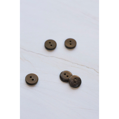 2-hole Corozo Button 11 mm - Umber