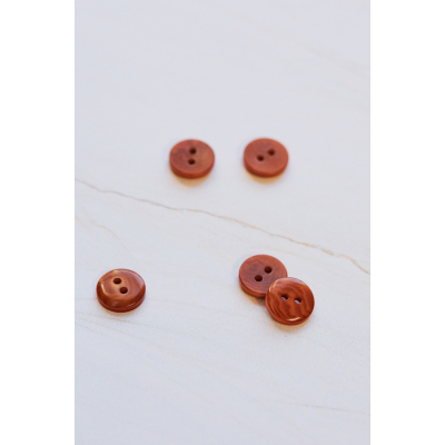 2-hole Corozo Button 11 mm - Pumpkin