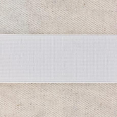 Waistband Elastic, White 40 mm