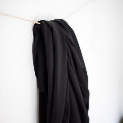 REMNANT  45x160 // Basic Stretch Jersey - Black