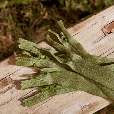 Invisible zipper, 60 cm - Matcha Leaf