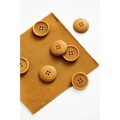 Blaze Corozo Button 20 mm - Dry Mustard