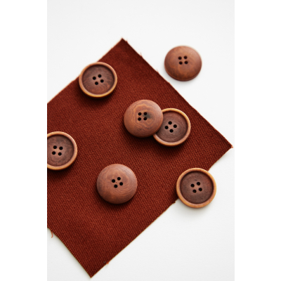 Blaze Corozo Button 20 mm - Sienna