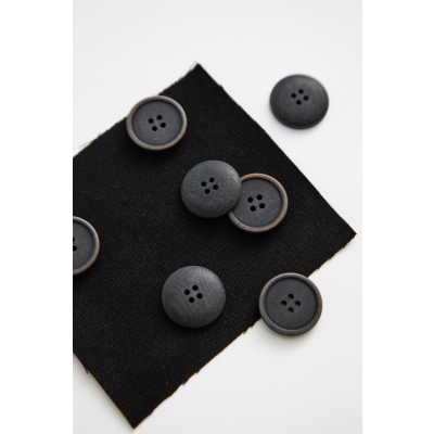 Blaze Corozo Button 20 mm - Black