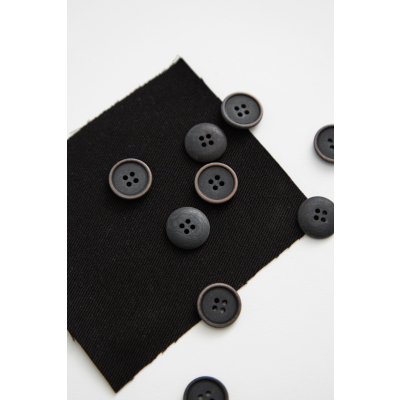 Blaze Corozo Button 15 mm - Black
