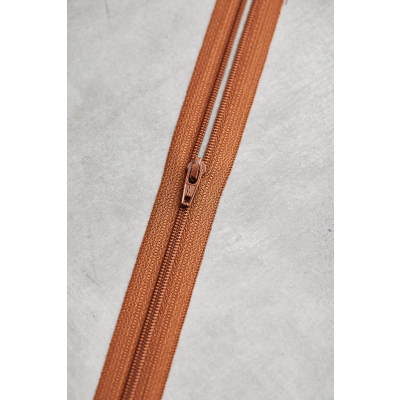 meetMILK coil zipper, 18 cm - Rust