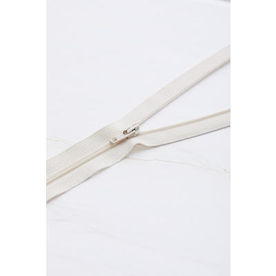 mind the MAKER Coil Zipper - 30 cm-Creamy White
