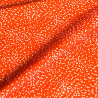 Orange Confetti - Viscose Crepe