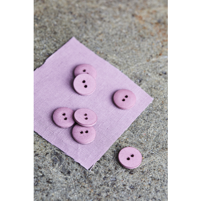 Curb Cotton Button 18 mm - Lilac