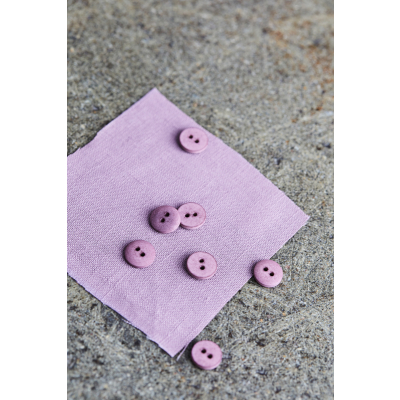 Curb Cotton Button 11 mm - Lilac