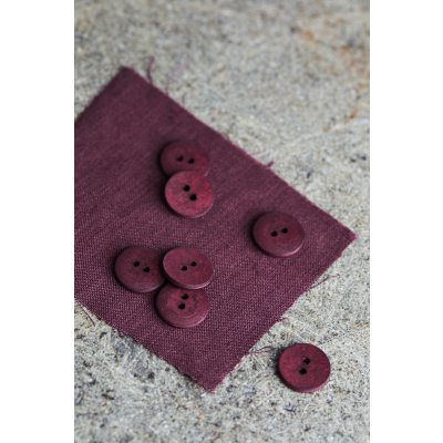 Curb Cotton Button 18 mm - Grape