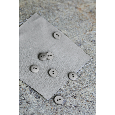 Curb Cotton Button 11 mm - Stone