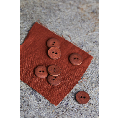 Curb Cotton Button 18 mm - Sienna