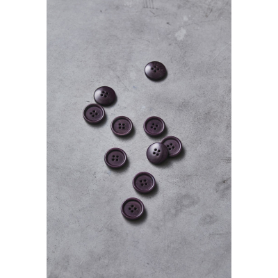 Dish Corozo Button 20 mm-Purple Night