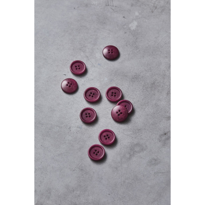 Dish Corozo Button 20 mm-Cherry