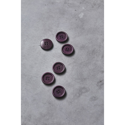 Dish Corozo Button 25 mm-Purple Night