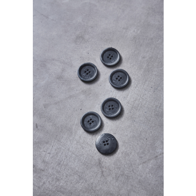 Dish Corozo Button 25 mm - Dusty Blue