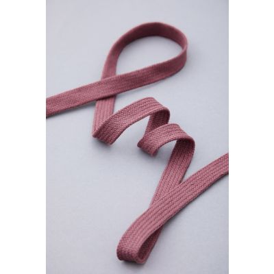 Flat Cotton Cord, 10 mm-Rosewood