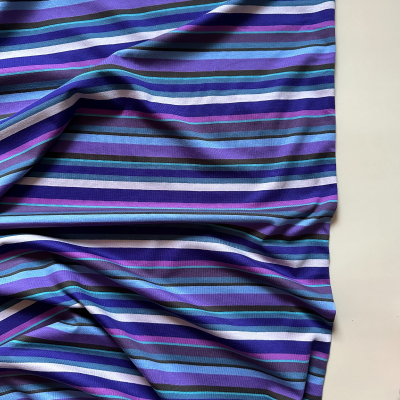 Cotton Stripe Jersey - Purple