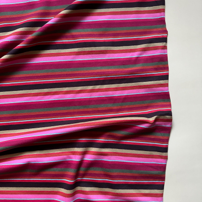 Cotton Stripe Jersey - Pink