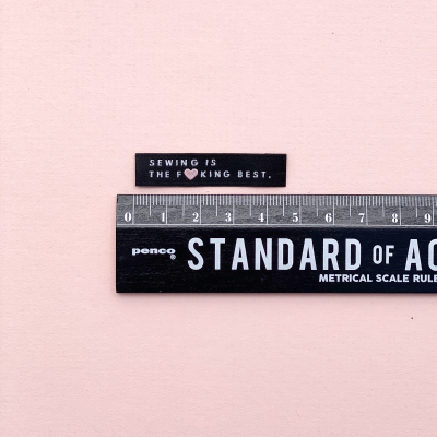 SEWING IS THE F**CKING BEST - woven label