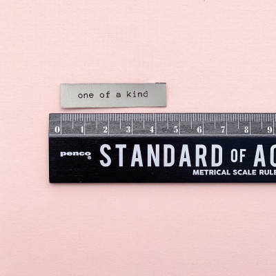 ONE OF A KIND - woven label