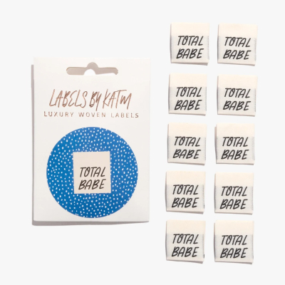 Total Babe - woven label