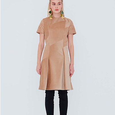 Le 901 - A-line dress with seam detailing