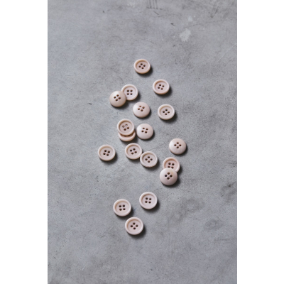 Dish Corozo Button 15 mm - Powder Pink
