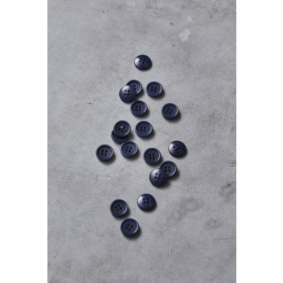 Dish Corozo Button 15 mm - Blueberry