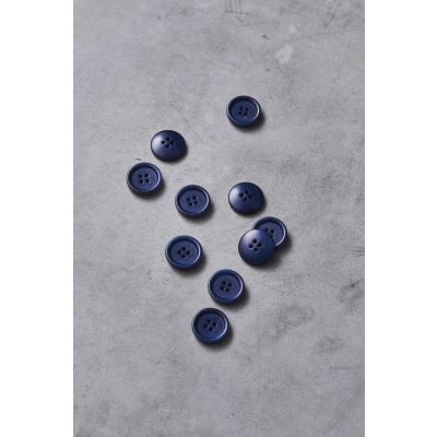 Dish Corozo Button 20 mm - Blueberry