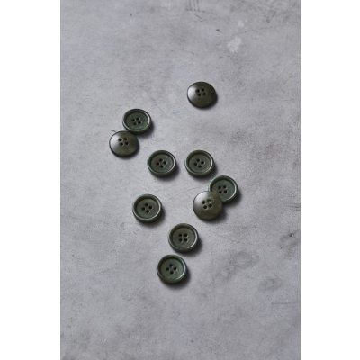 Dish Corozo Button 20 mm - Moss