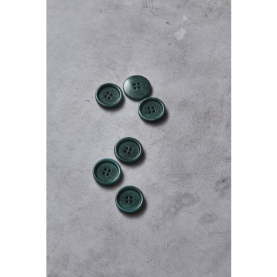 Dish Corozo Button 25 mm - Deep Green