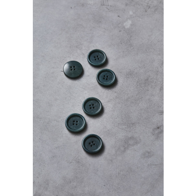 Dish Corozo Button 25 mm - Emerald