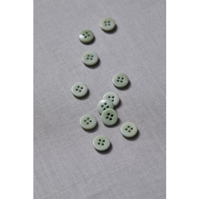 Plain Corozo Button 11 mm - Soft Mint