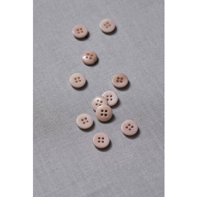 Plain Corozo Button 11 mm - Warm Sand