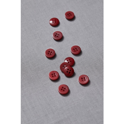 Plain Corozo Button 11 mm - Berry